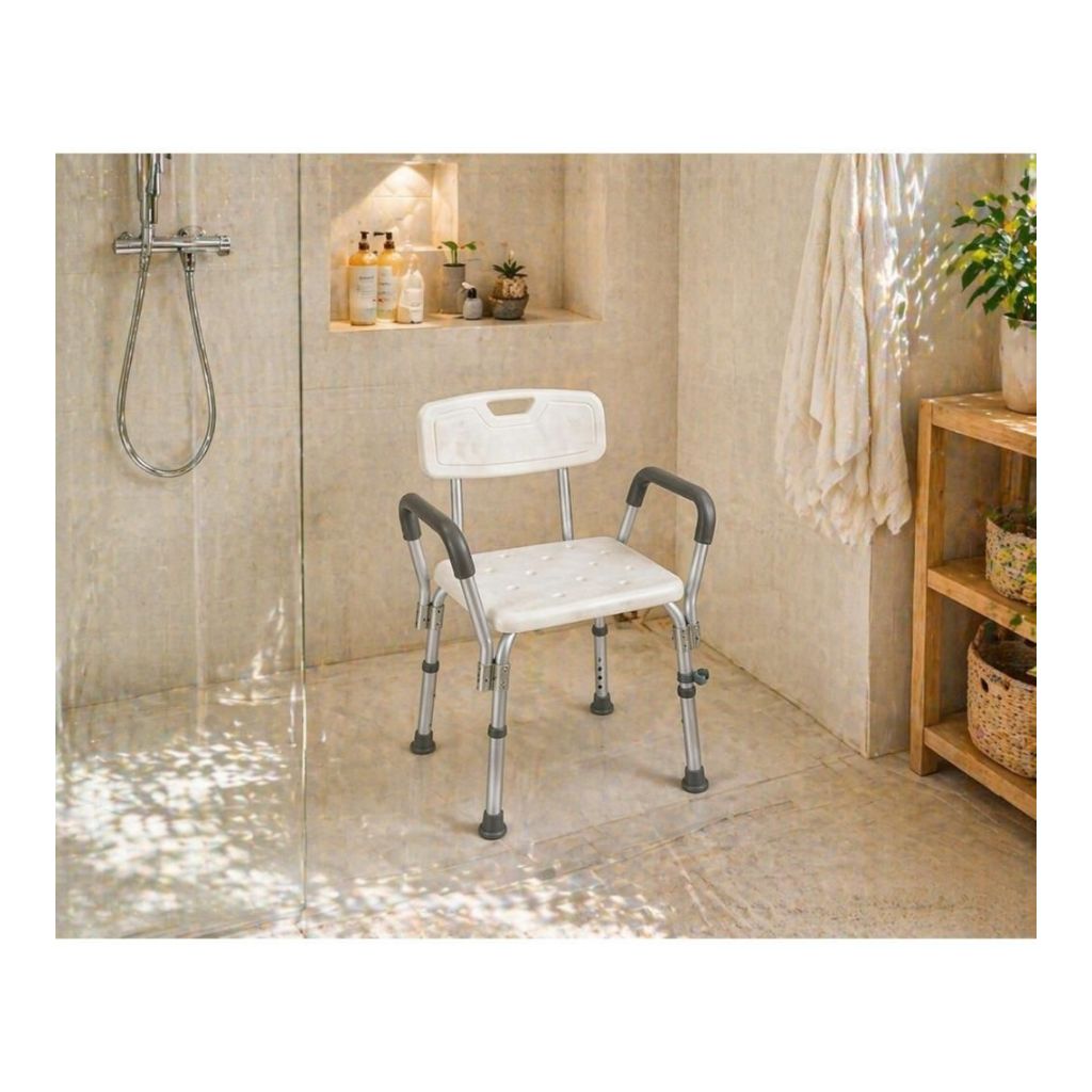 Badestol med arm - og ryglæn