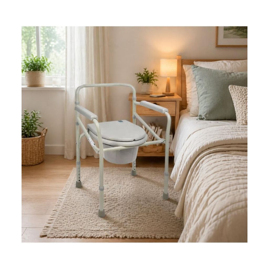 NORDIC Foldbar toilet - og bækkenstol