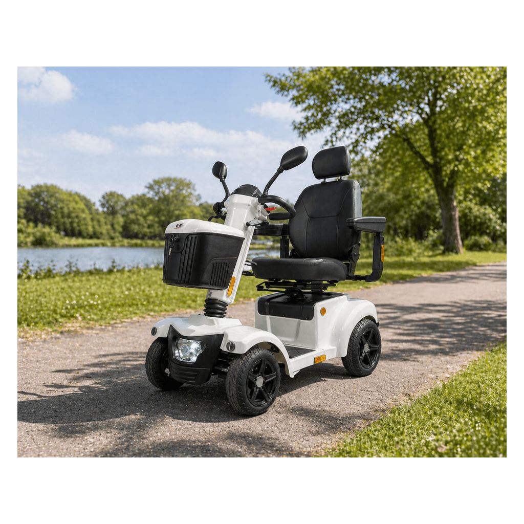 PERSEUS WHITE El - scooter | 15 km/t | 55 km | Lufthjul