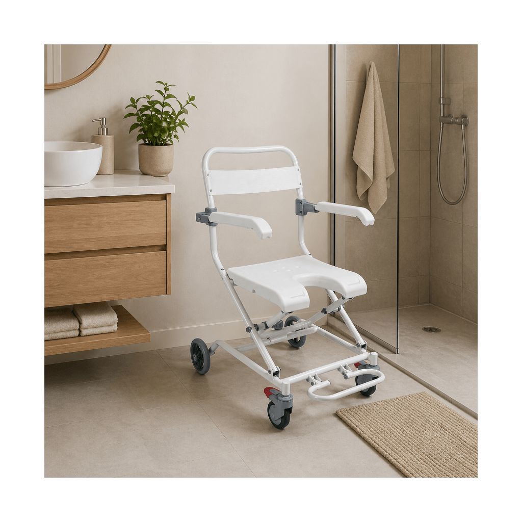 Foldbar badestol med hjul | TIMAGO