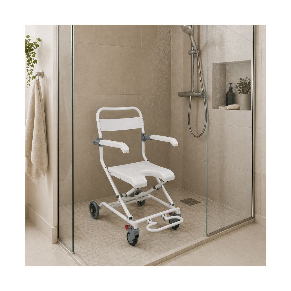 Foldbar badestol med hjul | TIMAGO