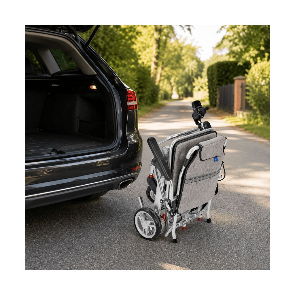 SMART TIM ultralet el - kørestol | 14,7 kg | Sølv