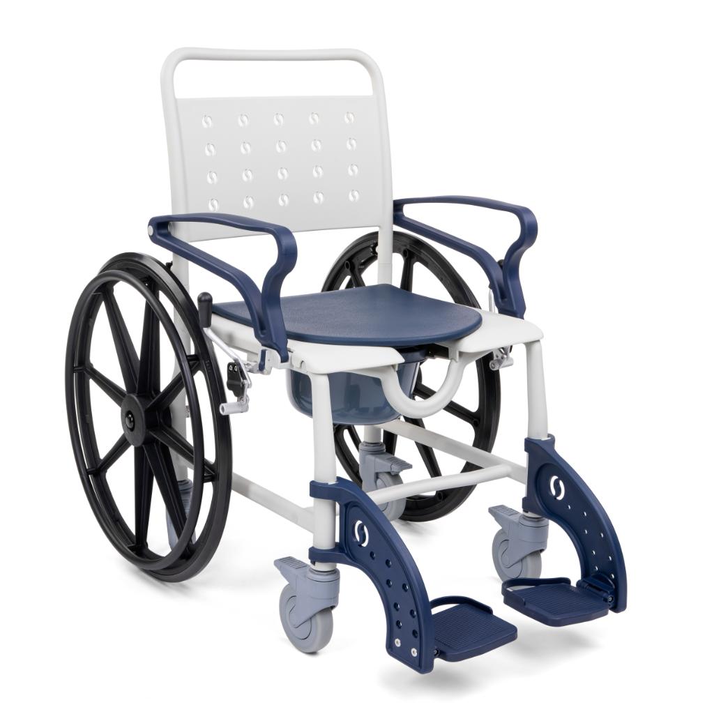 SANI TIM 1 | Køre-, transport-, toilet- og badestol | 4 i 1
