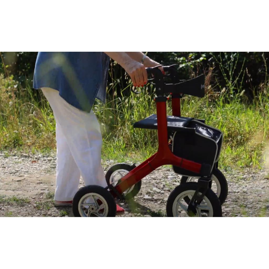 ERMES RED - rollator med lufthjul | MORETTI