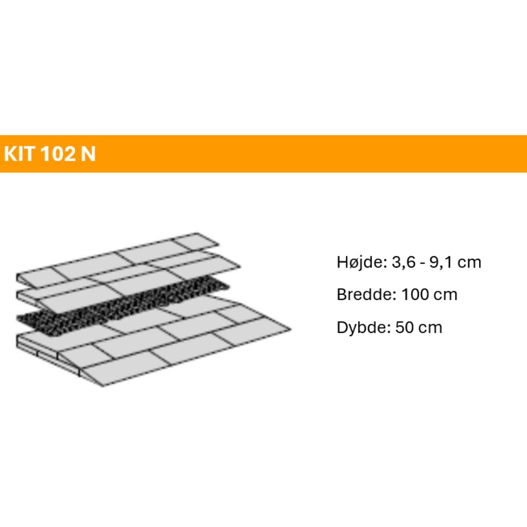 BYG SELV - Skrå rampe til indvendig brug (bredde 100 cm)