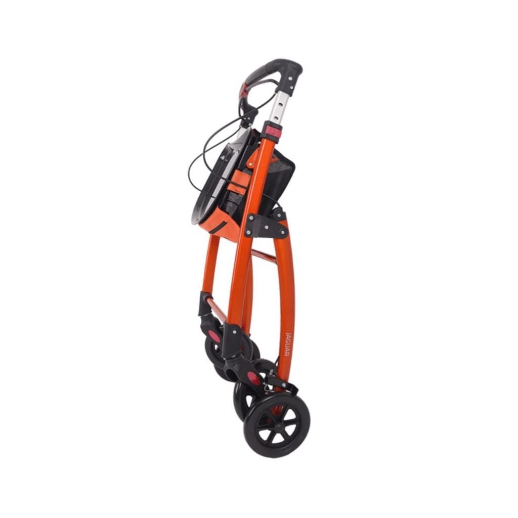 Jaguar indendørs letvægtsrollator - ORANGE | Mobilex