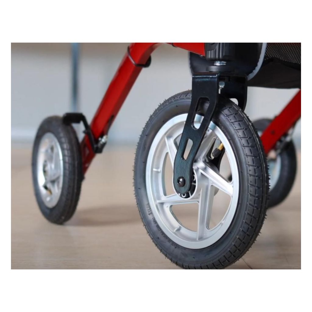 ERMES RED - rollator med lufthjul | MORETTI