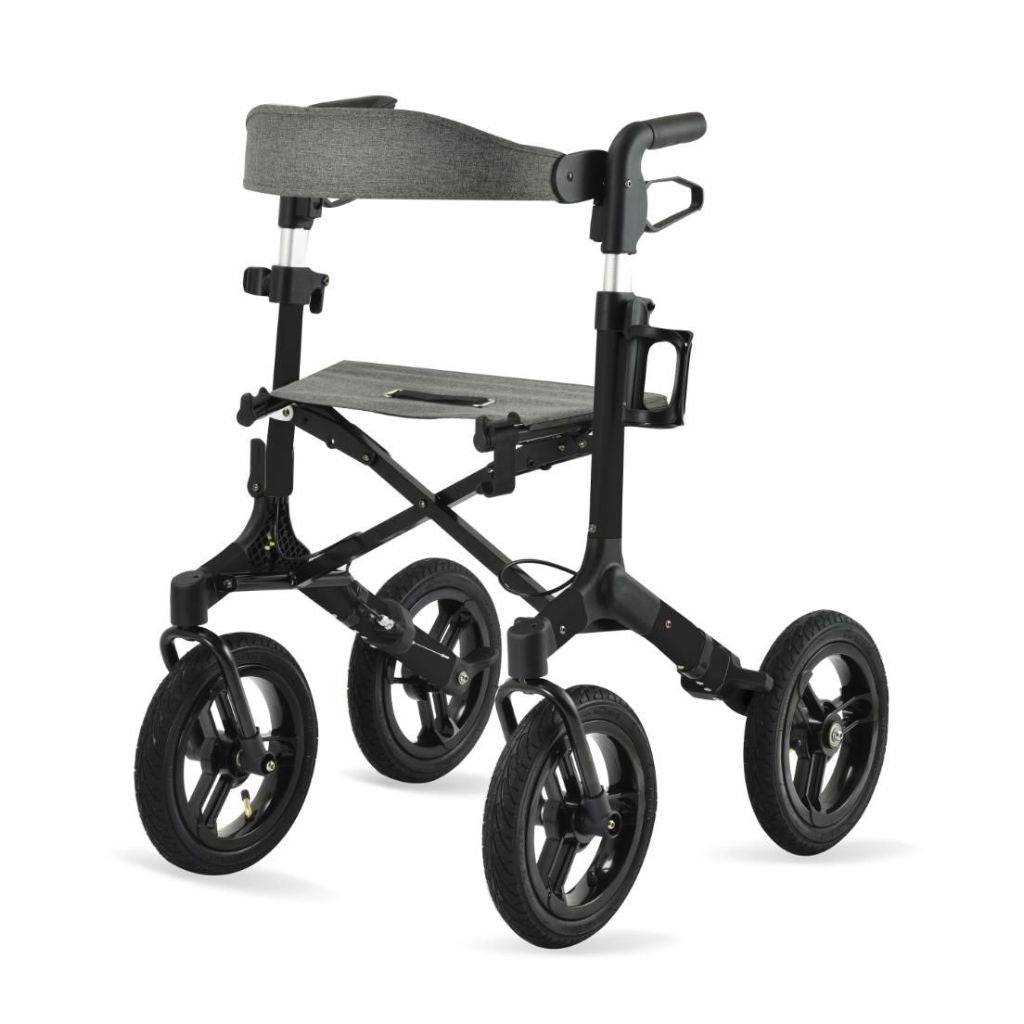 RANGER AIR BLACK rollator med lufthjul | TIMAGO