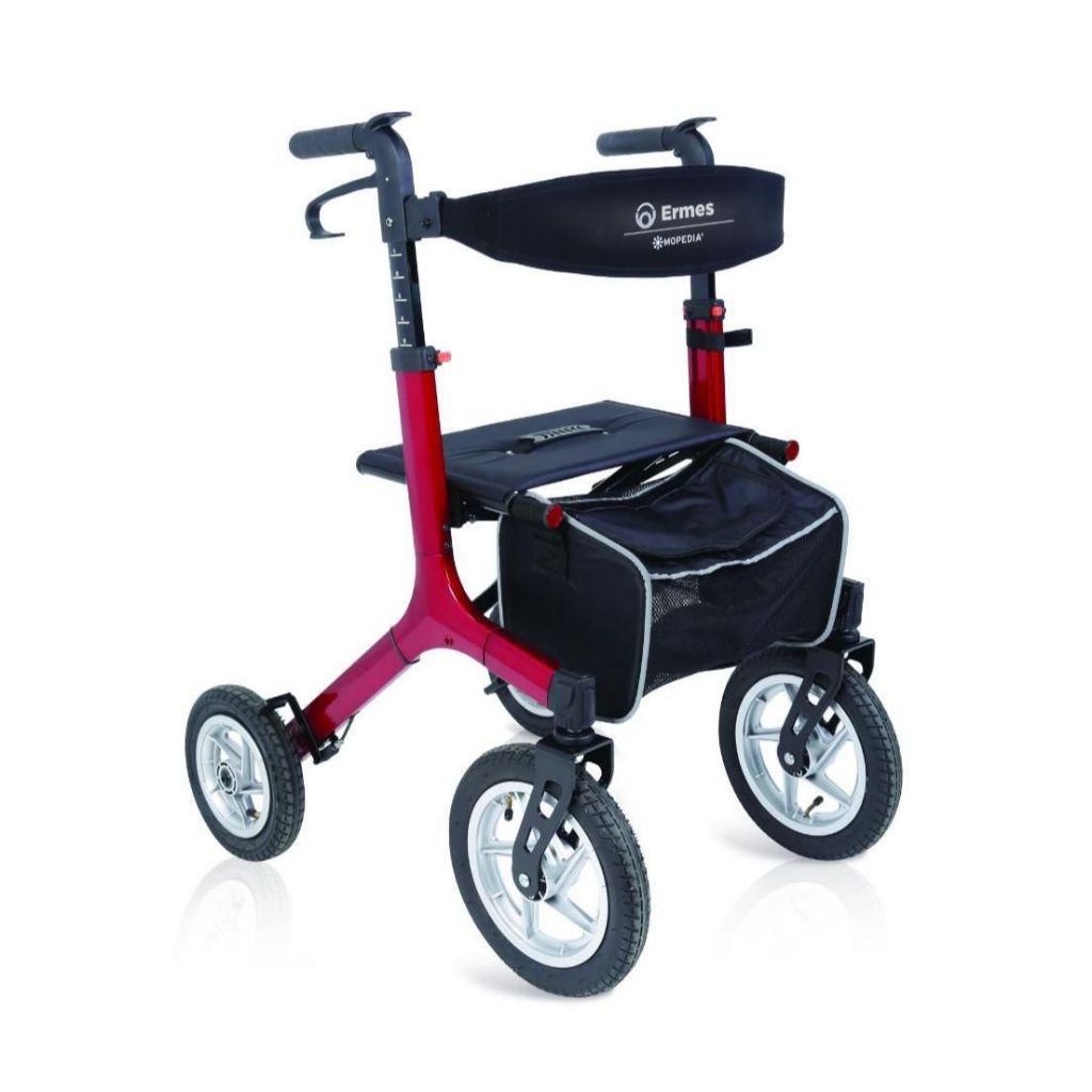 ERMES RED - rollator med lufthjul | MORETTI