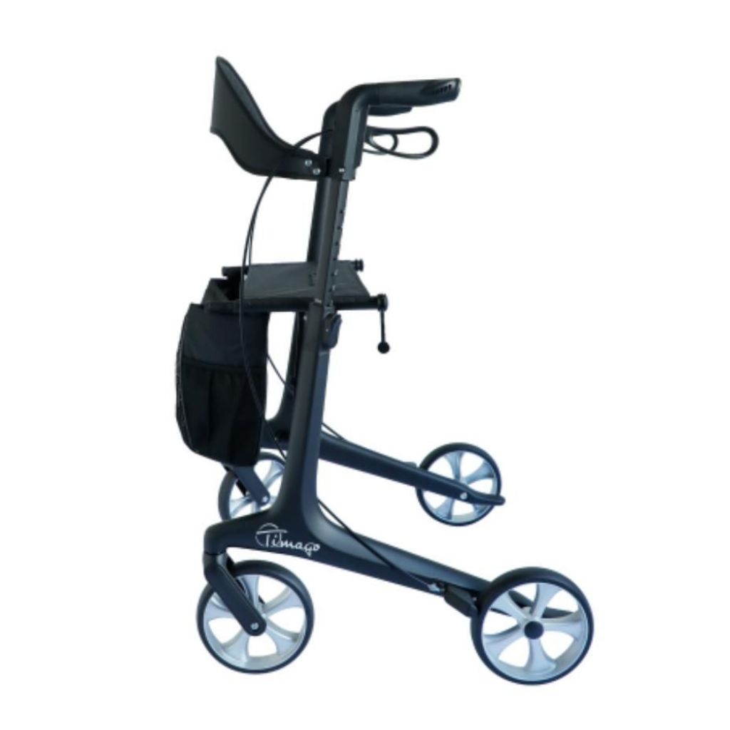 FUTURO BLACK | Kulfiberrollator 5,3 kg | Softhjul