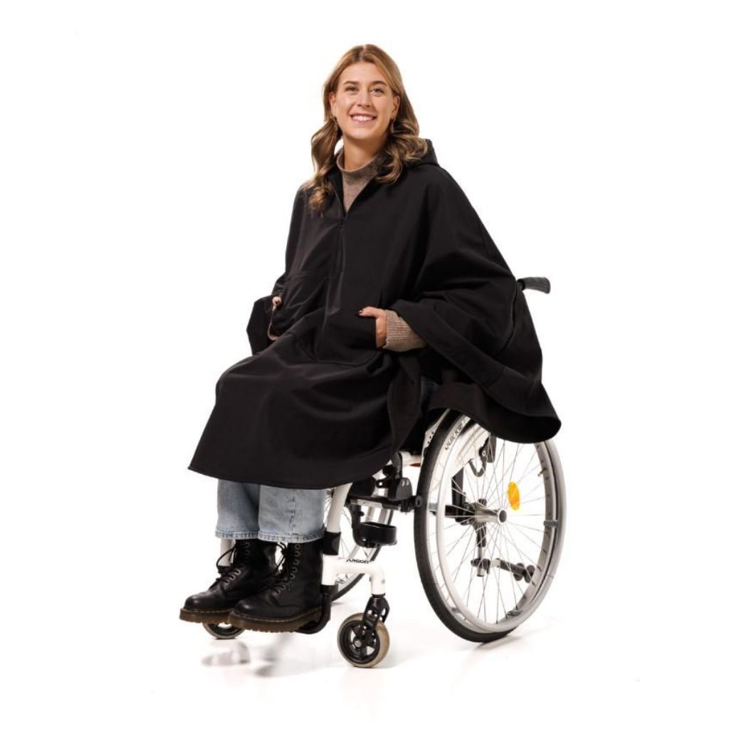 PONCHO | Varm og vandafvisende softshell | One Size