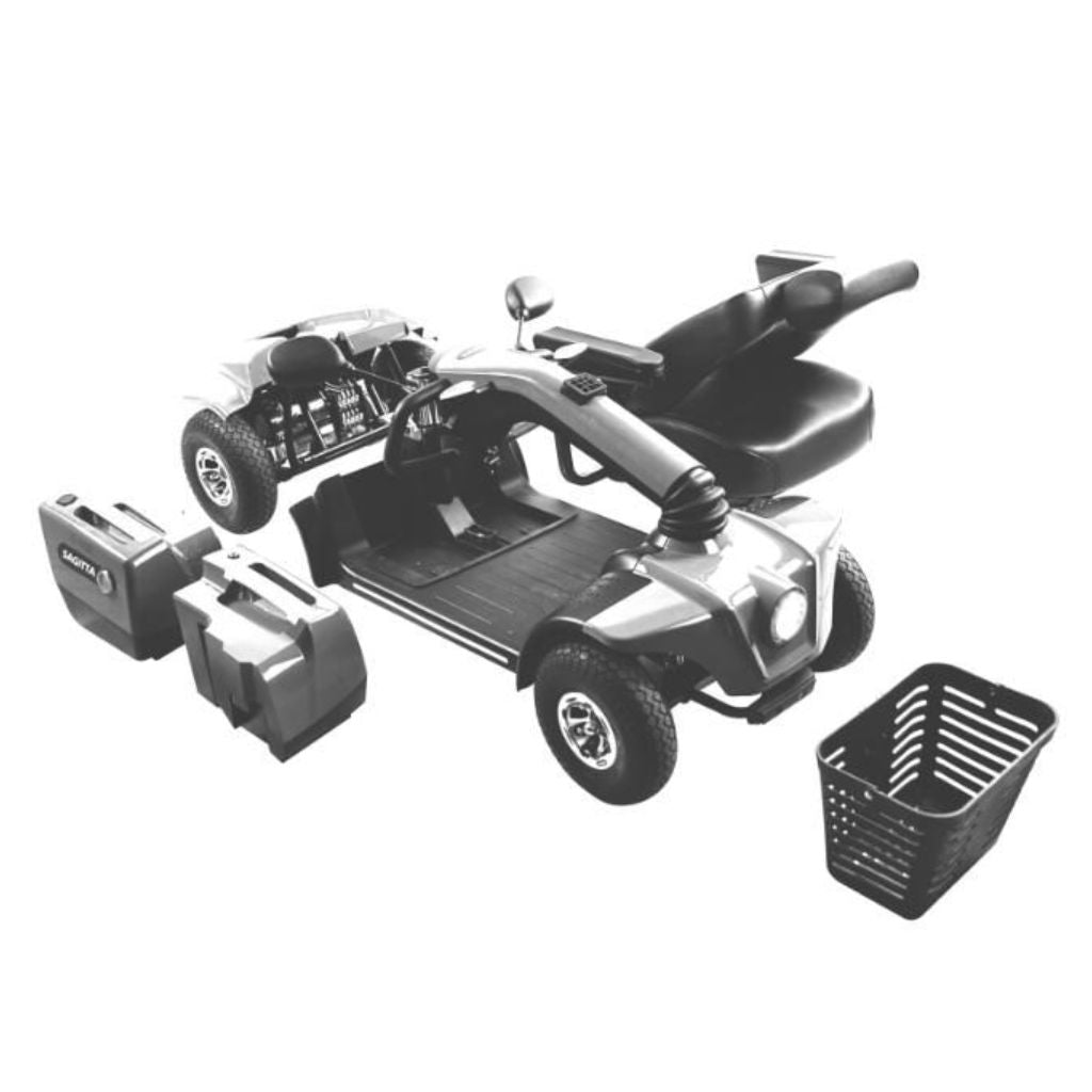 PONZA RØD El - scooter | Sammenklappelig | 12 km/t