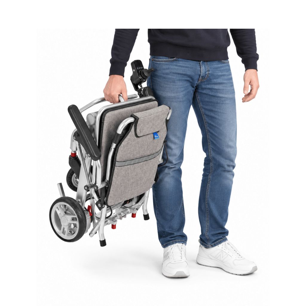 SMART TIM ultralet el-kørestol | 14,7 kg | Sølv