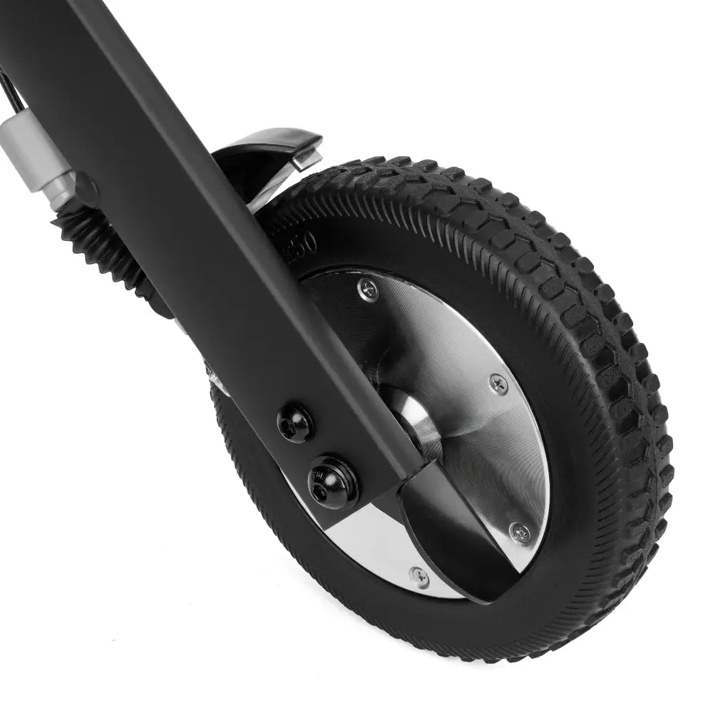 ZORRO el-kørestol og el-rollator fra Timago set skråt bagfra i sort letvægts aluminium