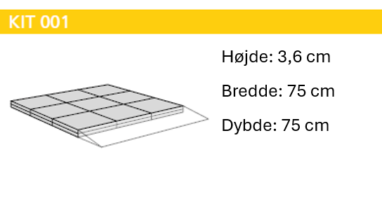 BYG SELV - Platform til ind- og udvendig brug (75 x 75 cm)